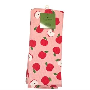kate spade Pink and Red Apple Kitchen Towel